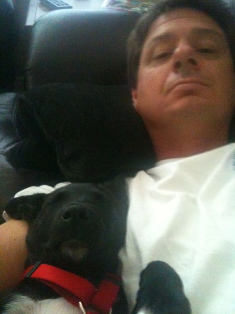 Lola Relaxing with daddy